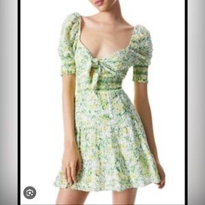 Alice + Olivia Kristi Puff Mini Dress